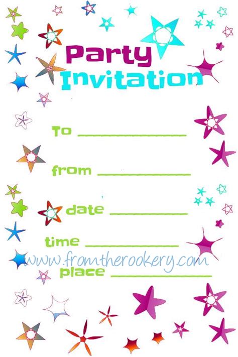 party invitation templates free|free downloadable party templates.